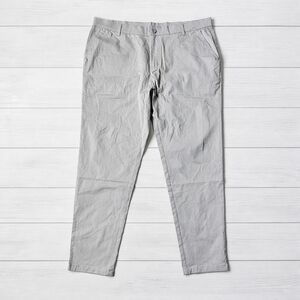 OVVABABY Men’s Gray Chino Pants 2XL New With Tags Cotton Stretch Casual Trousers